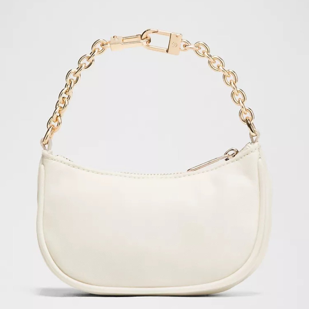 Elegant Ivory Chain Handle Shoulder Bag for Women - Image 2