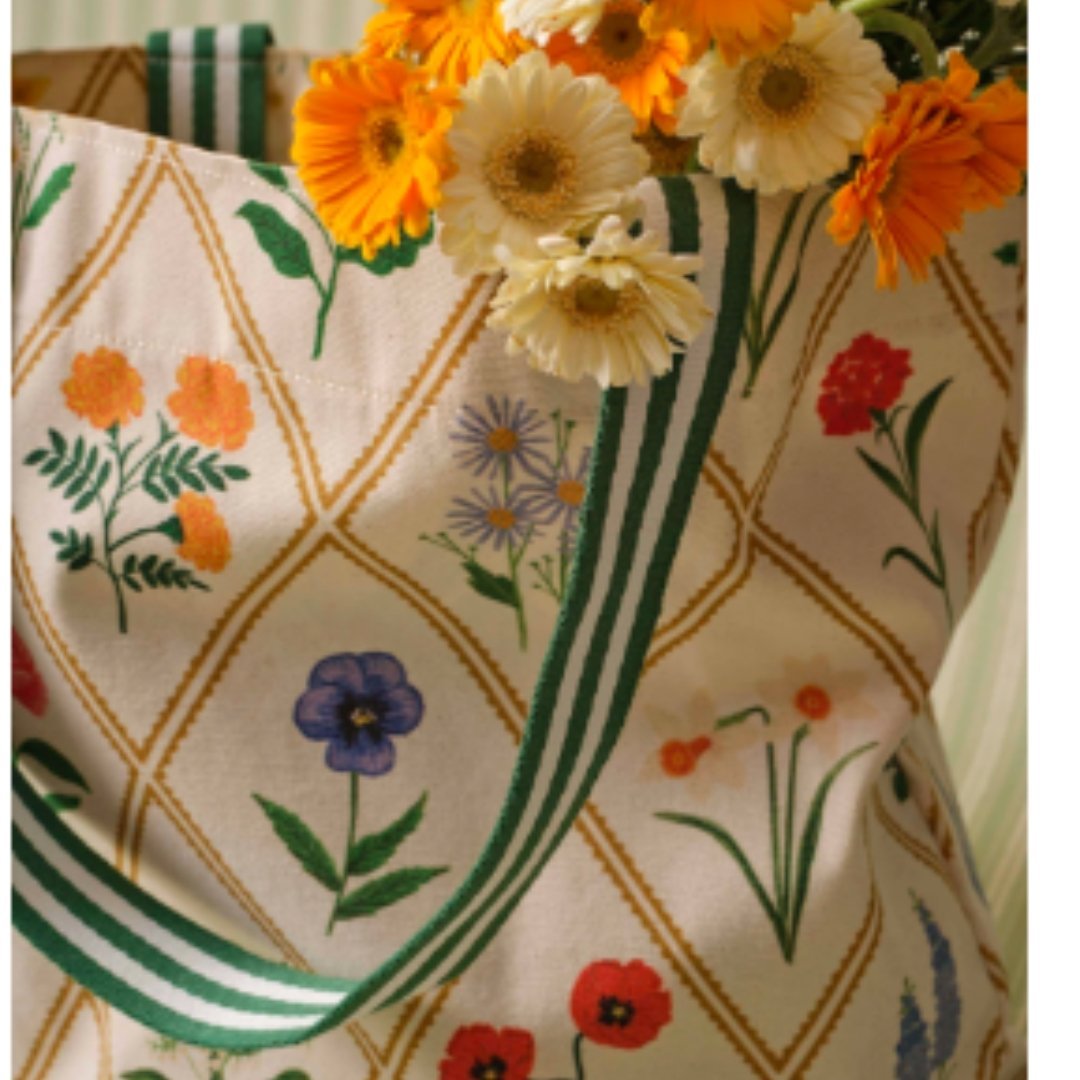 Beautiful Floral Printed Canvas Tote Bag for Women Everyday Fashion - Image 5